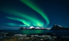 Northern lights show from Svolvaer